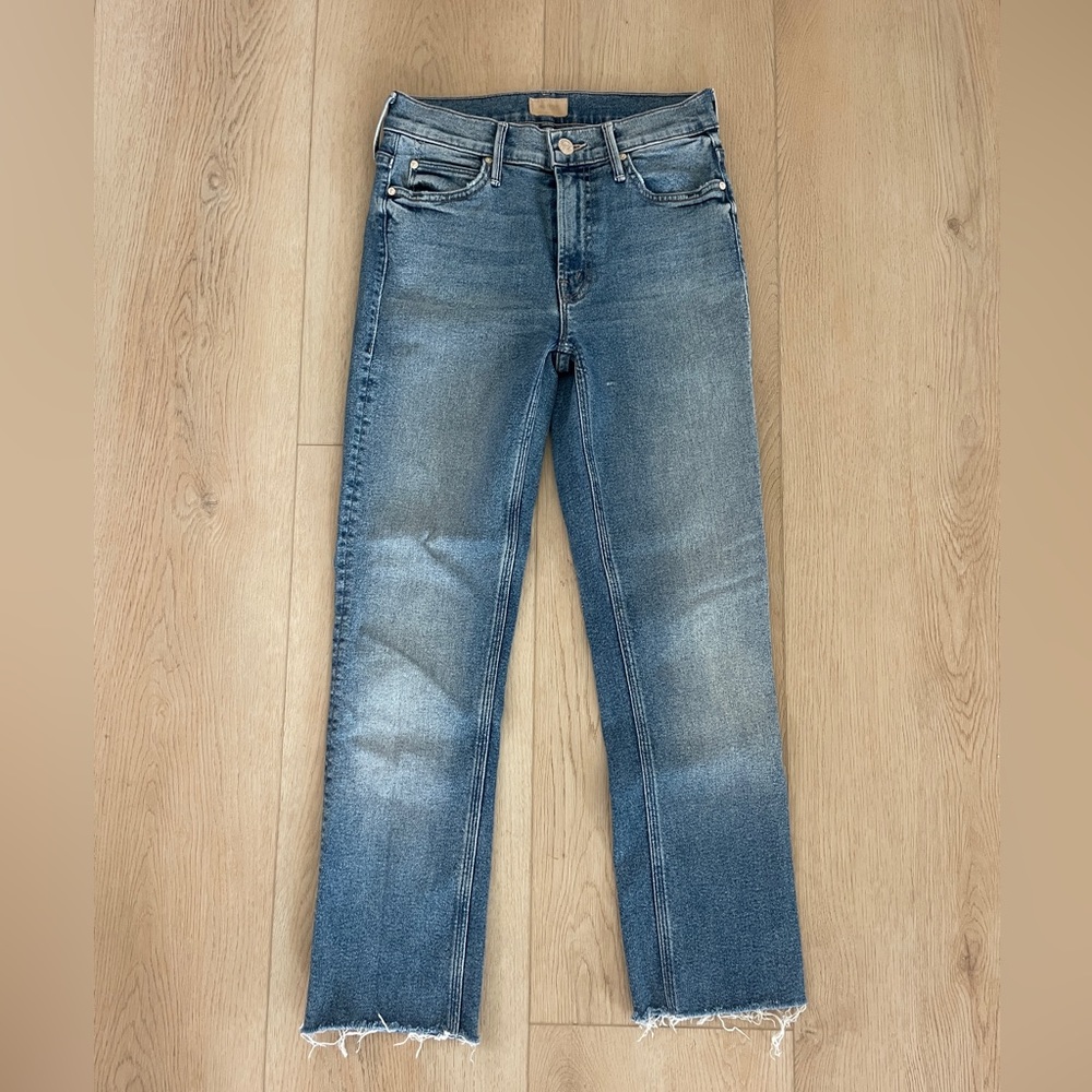 MOTHER denim rascal slit undone hem